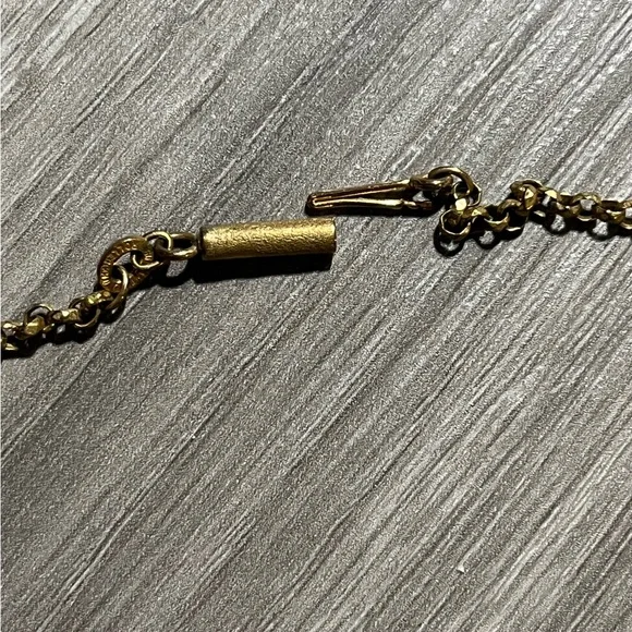 Antique RG Gold Faceted Rolo Link Chain Necklace- 18” - Picture 4 of 12